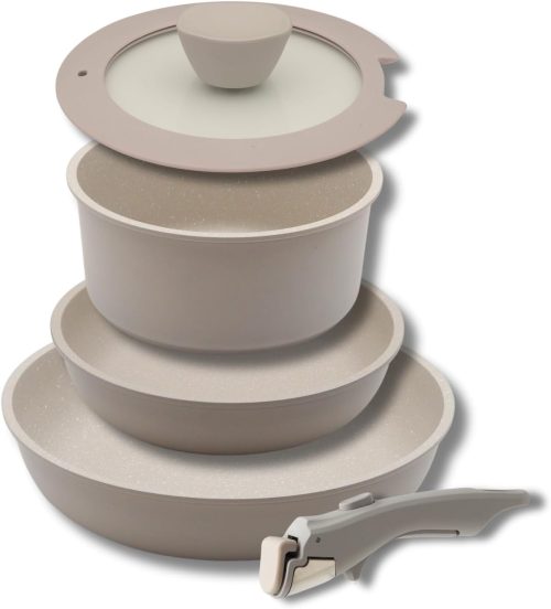 ケヴンハウン(Kevnhaun) 取っ手が外せるフライパン・鍋5点セット KVCW5P