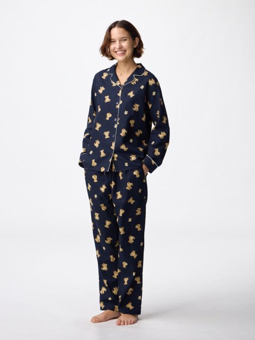 ジーユー(GU) フランネルパジャマ ベア