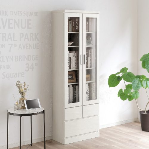 ニトリ(NITORI) 扉・引出し付き書棚 21107000575