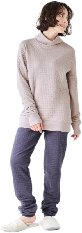 ベルメゾン(Belle Maison) すきま風を防ぐ中わたキルトコットンパジャマ