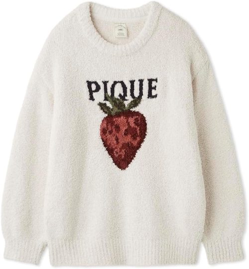 ジェラートピケ(gelato pique) メランジストロベリージャガードプルオーバー