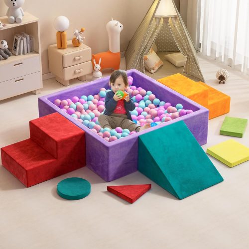 BabeNova 室内用アスレチックソフトブロック8点セット