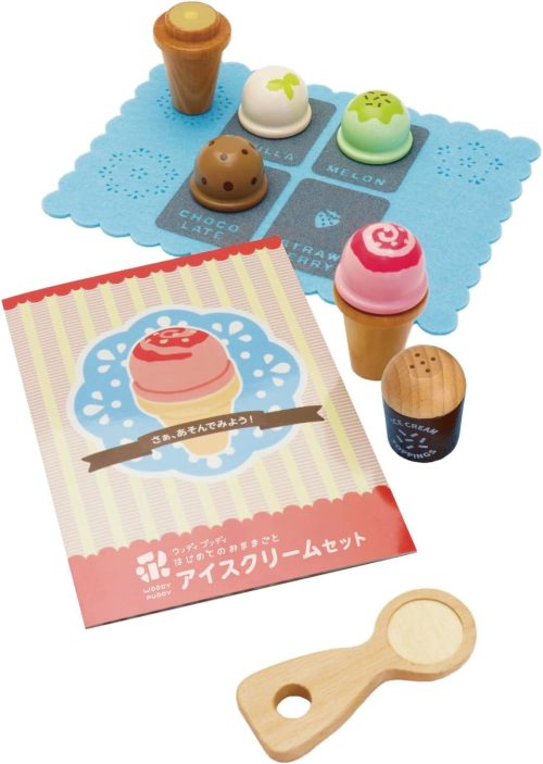 ウッディプッディ(WOODY PUDDY) はじめてのおままごと アイスクリームセット G05-1170
