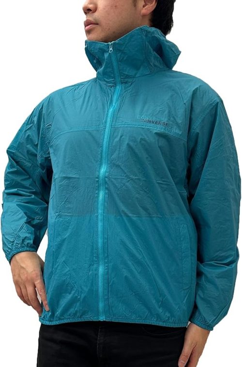 コンバース(CONVERSE) ポケッタブルパーカー ナイロンジャンパー
