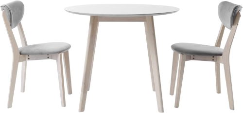 ロウヤ(LOWYA) 北欧風2人掛けダイニングテーブルセット