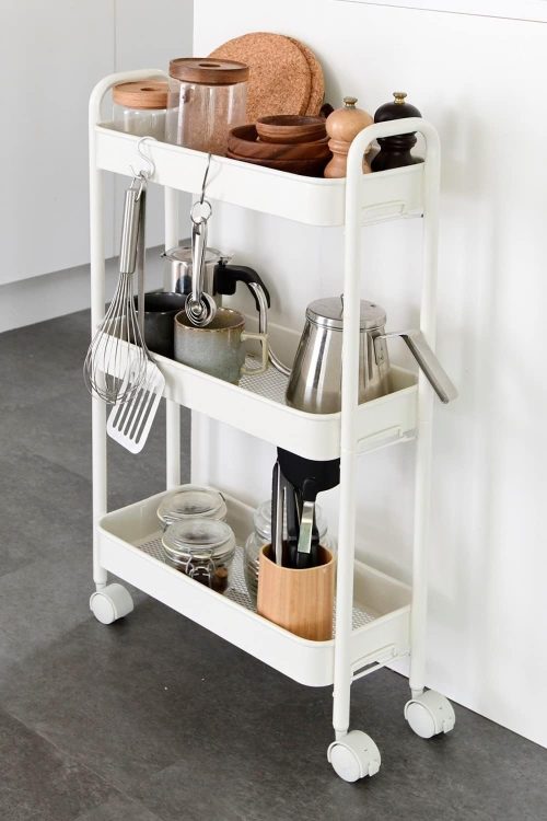 山善(YAMAZEN) キッチンワゴン LBW-3S