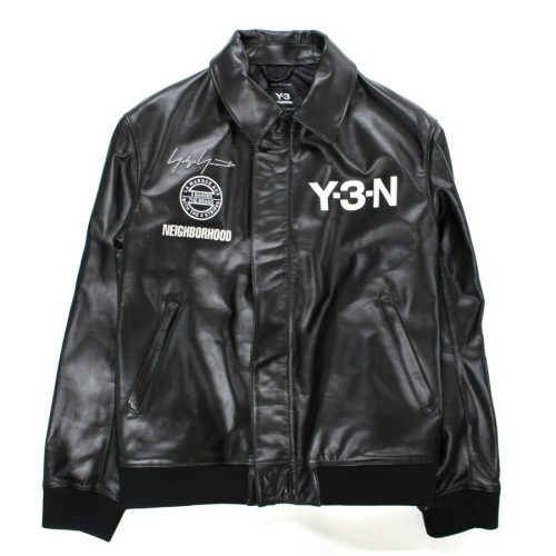 ワイスリー(Y-3) NBHD LEATHER BOMBER JACKET