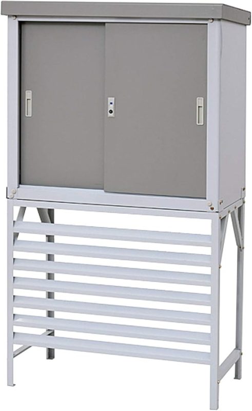 山善(YAMAZEN) ガーデンマスター 収納庫付きエアコン室外機カバー TSC-98+HSSB-098