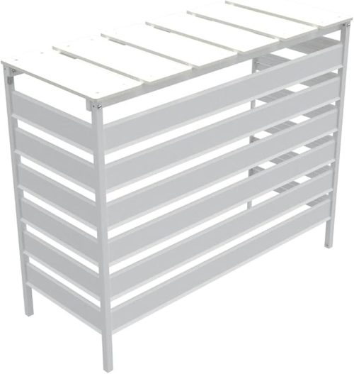 旭興進 人工木アルミ室外機カバー6型 AKS39996