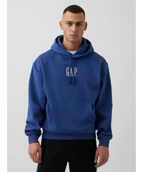 ギャップ(GAP) ヴィンテージソフト オーバーサイズ GAPロゴパーカー