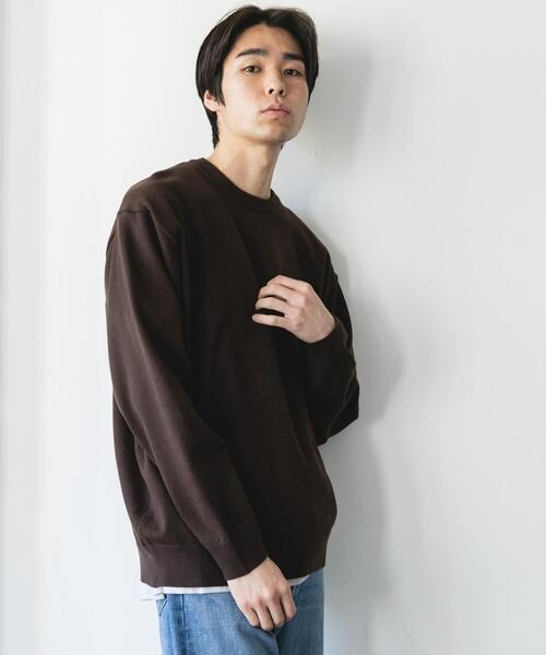 アーバンリサーチドアーズ(URBAN RESEARCH DOORS) UR TECH 200日ニット クルーネック