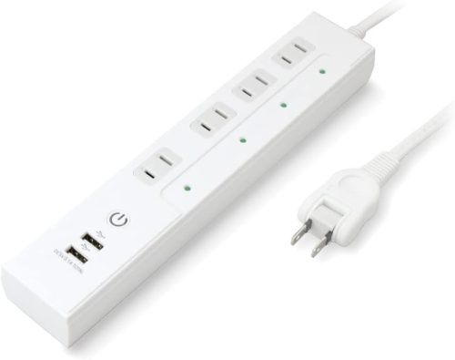 スタイルド(STYLED) USB充電ポート付スマート電源タップ PSTP4U2-31-W