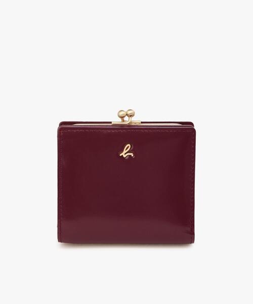 アニエスベー(agnes b) ガラスレザー 二つ折り ウォレット Gloria