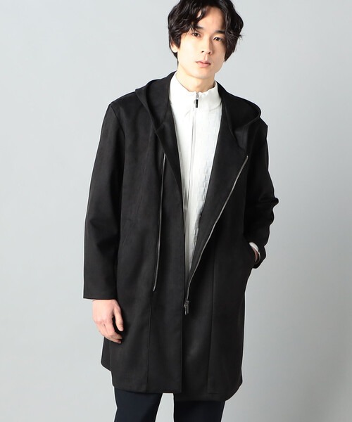 コムサイズム(COMME CA ISM) スエードジャージー カラーコート