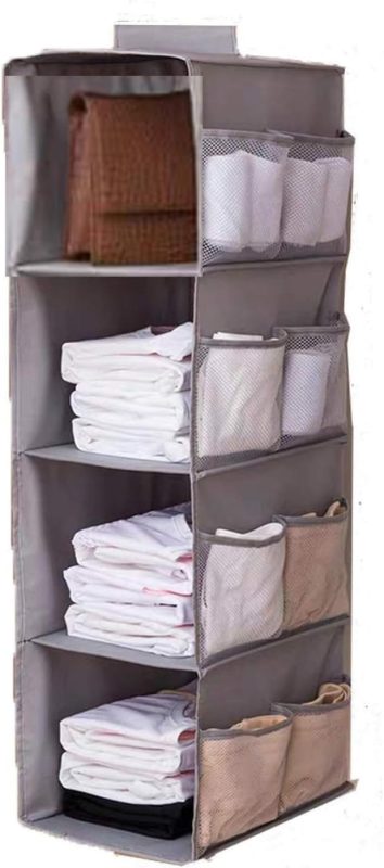 Uciy 吊り下げ収納 衣類ラック 4段