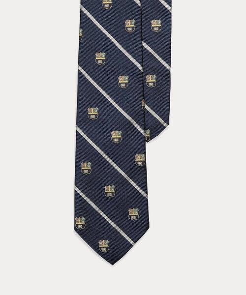 ポロラルフローレン(Polo Ralph Lauren) ストライプド シルク レップ クラブ ネクタイ