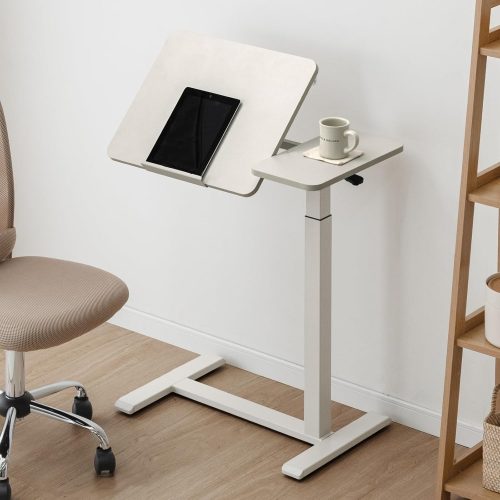 タンスのゲン 昇降デスク 無段階 角度調整 キャスター付き 45400151