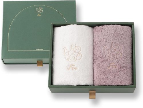 Foo Tokyo オーガニックコットン フェイスタオル2枚入りギフトセット