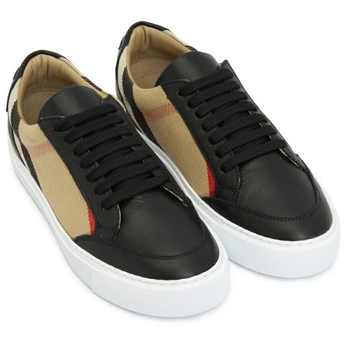 バーバリー(BURBERRY) ハウスチェック＆レザー スニーカー