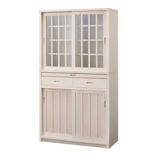 大川家具 引き戸 食器棚 12000020007