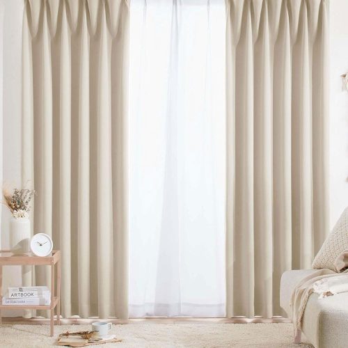 >ベルーナ(BELLUNA) １・２級遮光＆断熱保温＆ＵＶ見えにくいレース付カーテンセット