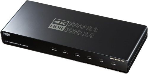 サンワサプライ(SANWA SUPPLY) 4K 60Hz HDR対応HDMI分配器 VGA-HDRSP4
