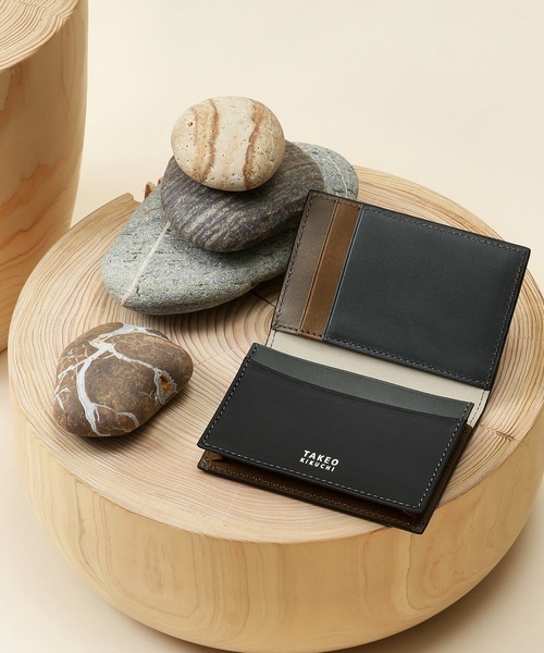タケオキクチ(TAKEO KIKUCHI) アンティーク調レザー 名刺入れ