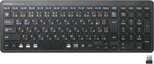 エレコム(ELECOM) 無線超薄型コンパクトキーボード TK-FDP099TBK/EC
