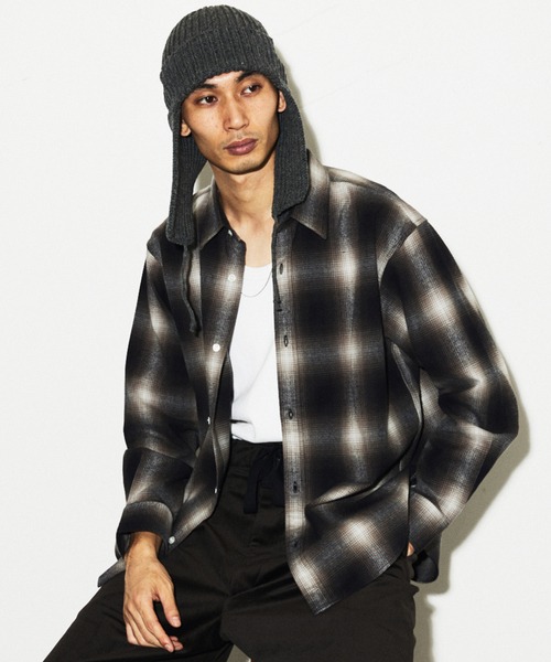 ジャーナルスタンダード(JOURNAL STANDARD) オンブレチェック フランネルシャツ