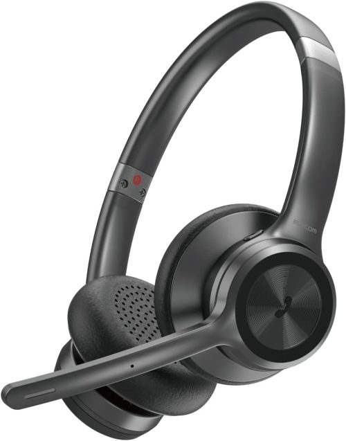 エレコム(ELECOM) ノイズリダクションステレオBluetoothヘッドセット LBT-HSOH20BK
