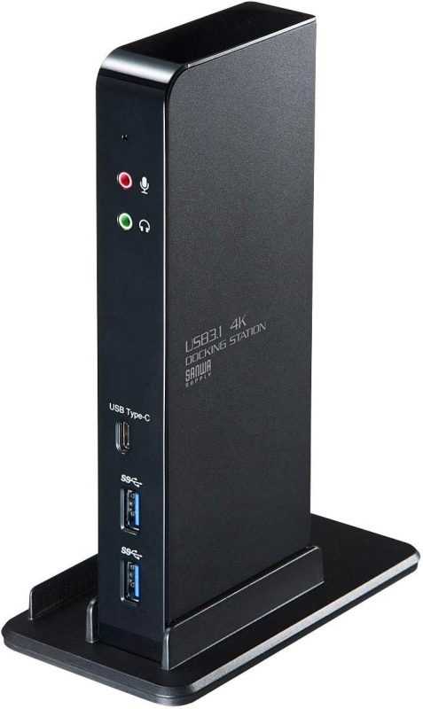 サンワサプライ(Sanwa Supply) タブレットスタンド付き4K対応ドッキングステーション USB-CVDK4