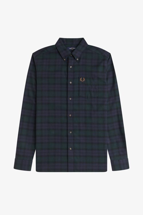 フレッドペリー(FRED PERRY) Brushed Black Watch Tartan Shirt