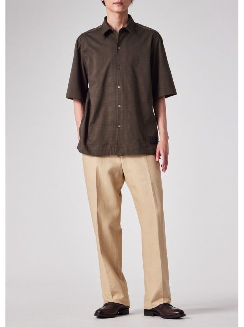 ポールスミス(Paul Smith) Cropped Logo グレンチェックパターン オーバーサイズシャツ