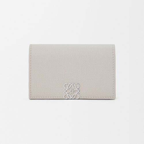 ロエベ(LOEWE) アナグラム ビジネスカードホルダー ペブルグレインカーフ