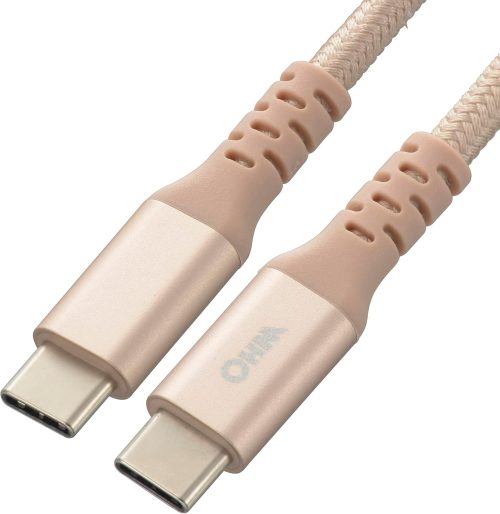 オーム電機(OHM) AudioComm 断線に強いTypeCケーブル PD対応 1.0m SMT-L10TCC-N