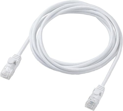 エレコム(ELECOM) Cat6A LANケーブル(メッシュ) ECLD-GPAM/WH20