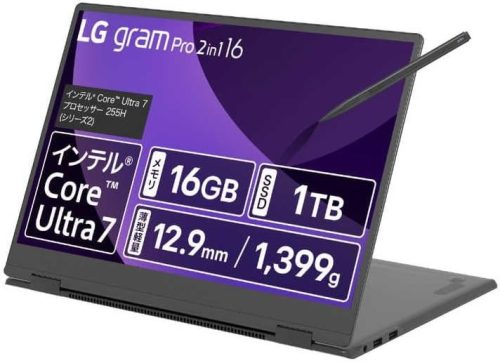 LGエレクトロニクス(LG Electronics) LG gram Pro 2in1 16T90TP-GA78J