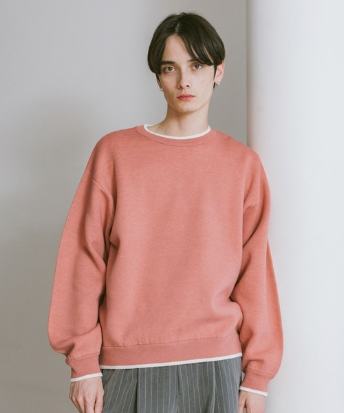 レイジブルー(RAGEBLUE) ウォッシャブル リバーシブル配色ニット