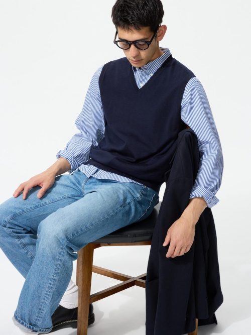 ユニクロ(UNIQLO) メリノVネックベスト