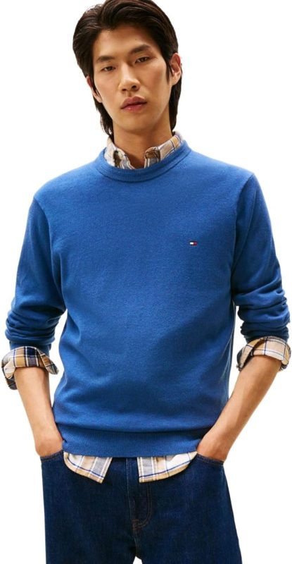 トミーヒルフィガー(TOMMY HILFIGER) コットンシルクカシミヤクルーネックセーター