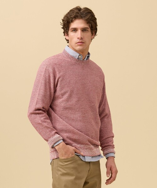 ジェイプレス(J.PRESS) ギマコットンカノコクルーネック ニット