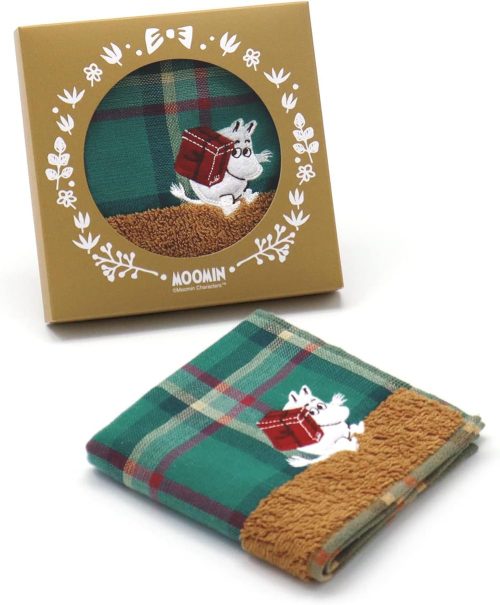 一広(ICHIHIRO) タオル美術館 ムーミン チェックギフト タオルハンカチ 47-2660080