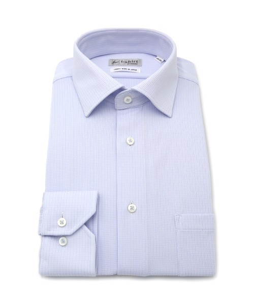 ハルヤマ(HARUYAMA) 長袖 アイシャツ セミワイド ストレッチ ミニチェック柄 i-shirt