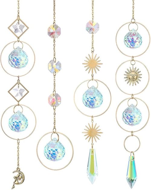 Koonafy サンキャッチャー ペンダント 4つセット M1933