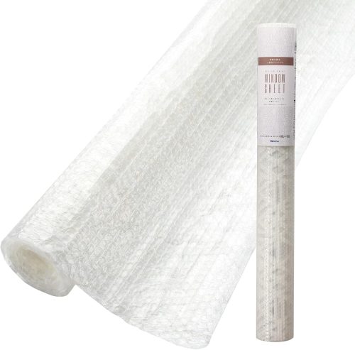 ニトムズ 窓ガラス断熱シート 結露防止 凹凸ガラス用 幾何学 E1171