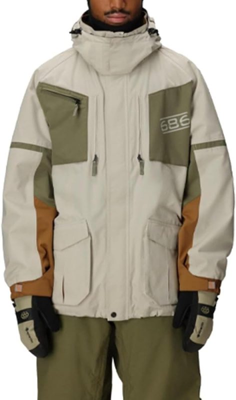 シックスエイトシックス(686) MENS 2001 TRANSFER 2001 JACKET - LIMESTONE COLORBLOCK 6865M2W133