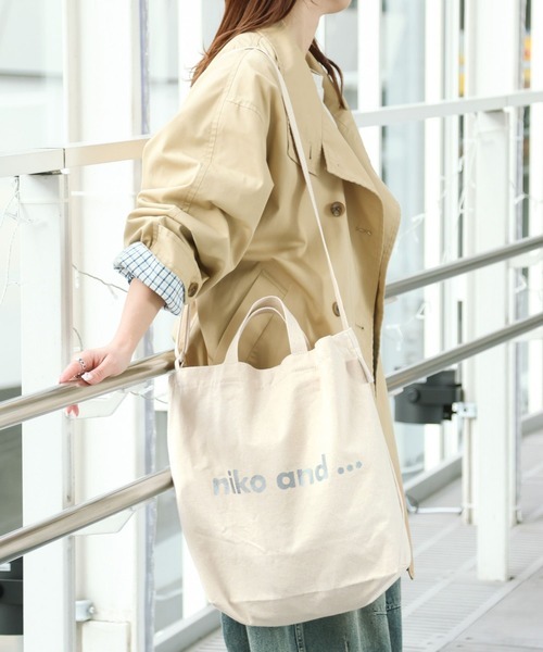 ニコアンド(niko and...) ニコロゴ2WAYトートバッグ