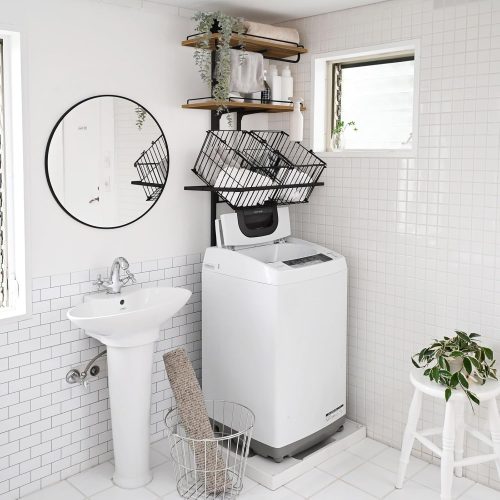 山善(YAMAZEN) 突っ張りランドリーラック RTLR-6040B