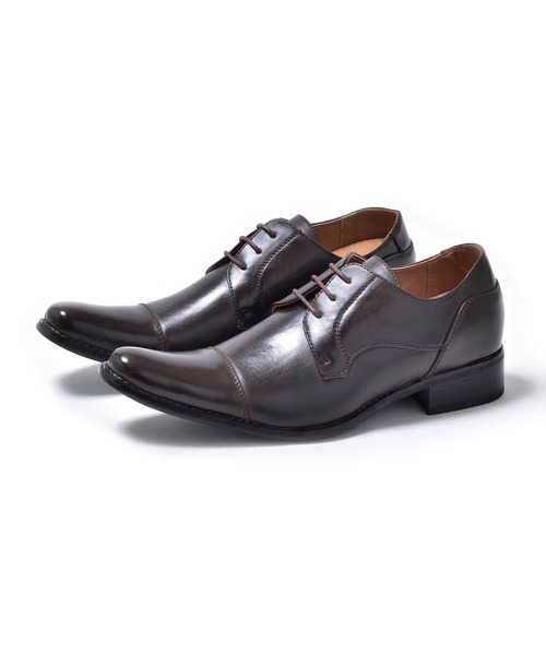 エムエムワン(MM/ONE) シークレットシューズ 7cmアップ ストレートチップ外羽根ビジネスシューズ