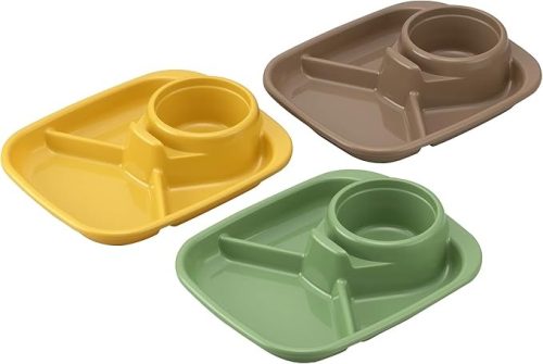 イノマタ化学(Inomata-k) バーベキューディッシュ 角 3色組 1425